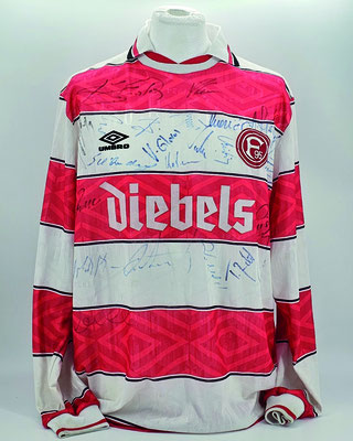 Saison 1995/1996 - 1. Liga - Trikot, Heimtrikot, Fanshop, Umbro, Diebels, signiert vom Kader 1995/1996