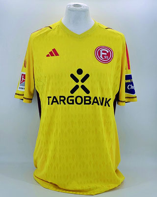 Saison 2023/2024 - 2. Liga - Trikot, Torwarttrikot, gelb, matchworn, Nr. 1, Karol Niemczycki, Adidas, Targobank, Metro Chef