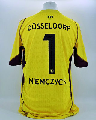 Saison 2023/2024 - 2. Liga - Trikot, Torwarttrikot, gelb, matchworn, Nr. 1, Karol Niemczycki, Adidas, Targobank, Metro Chef