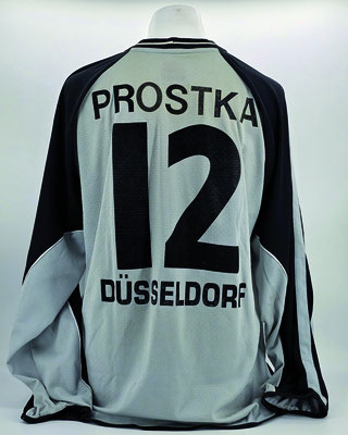 Saison 2001/2002 - 3. Liga - Regionalliga Nord - Trikot, Torwarttrikot, matchworn, Nr. 12, Dennis Prostka, Umbro, Die Toten Hosen