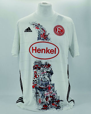 Saison 2021/2022 - 2. Bundesliga - Sondertrikot "f95 x Jacques Tilly", Trikot, Fanshop, Nr. 19, Emmanuel "Emma" Iyoha, Henkel, 2. Bundesliga, Toyo Tires