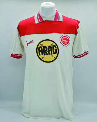 Saison 1983/1984 - 1. Liga - Trikot, Heimtrikot (Variante), matchworn, Nr. 2, Spieler unbekannt, Puma, ARAG