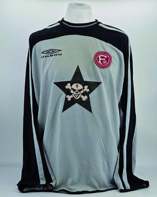 Saison 2001/2002 - 3. Liga - Regionalliga Nord - Trikot, Torwarttrikot, matchworn, Nr. 12, Dennis Prostka, Umbro, Die Toten Hosen