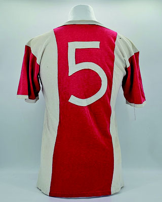 Saison 1965/1966 - Regionalliga West (2. Liga) - Trikot, Heimtrikot (Variante), matchworn, Nr. 5, Werner Biskup, Sport Thelen