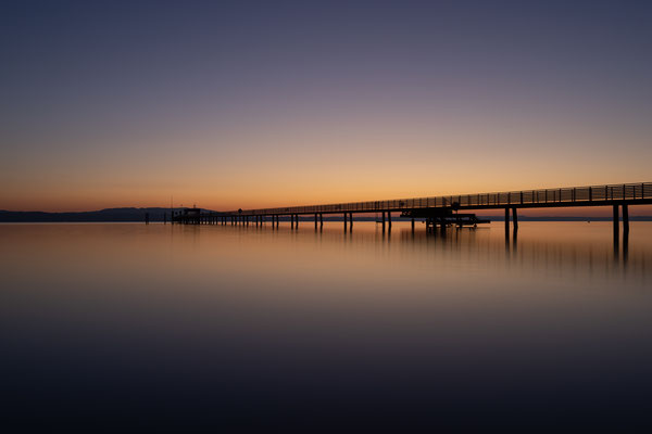 "Die goldene Stunde" Steg Altnau, Bodensee