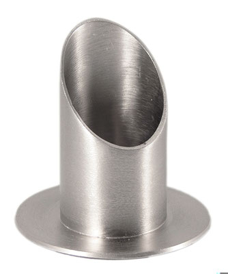 KL 1   Röhren Kerzenständer Messing vernickelt 4 cm   19,95 €
