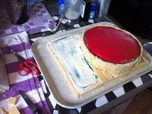 Rainbow cake à la crème chantilly vanille