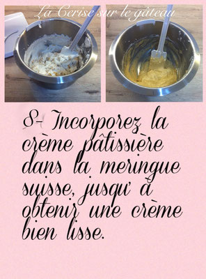 Crème Chiboust par Cerise Mel