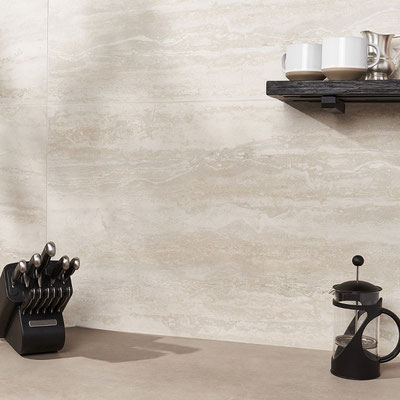 Travertine wall