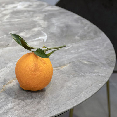 Grey marble coffee table