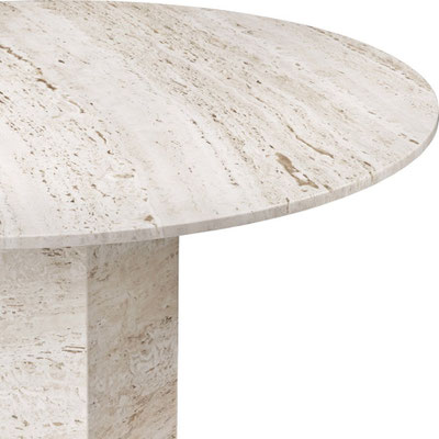 Travertine coffee table