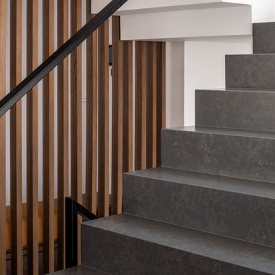 Laiptai iš Silestone kvarcinio akmens
