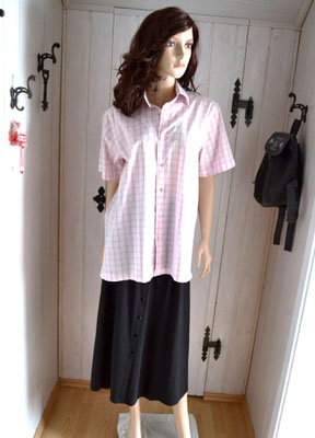 Bluse rosa-weiß