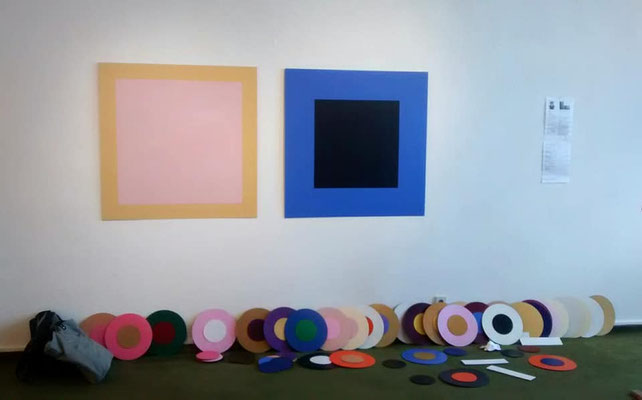 Ellen Roß, Zeitbremse, in der Gruppenausstellung: Zeitverwendung, Haus Metternich 2018. Eine Ausstellung von mehrkunst