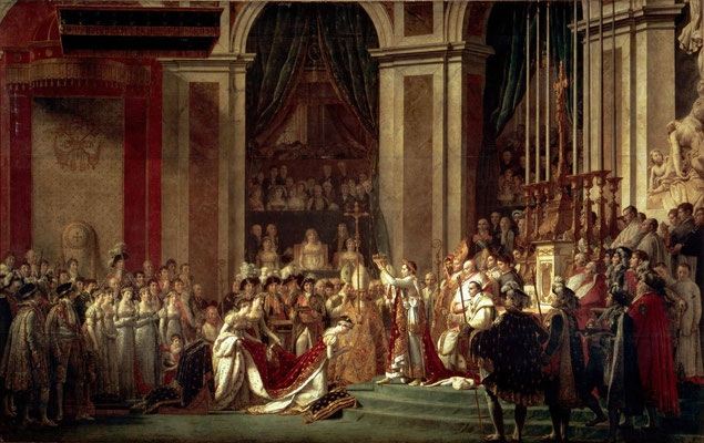 La Consagración de Napoleón, 1807 (Jacques-Louis David)