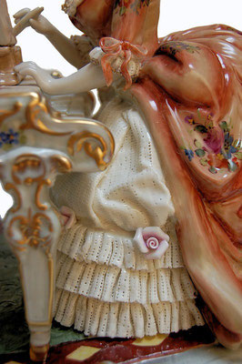 Detalle de porcelana de Meissen