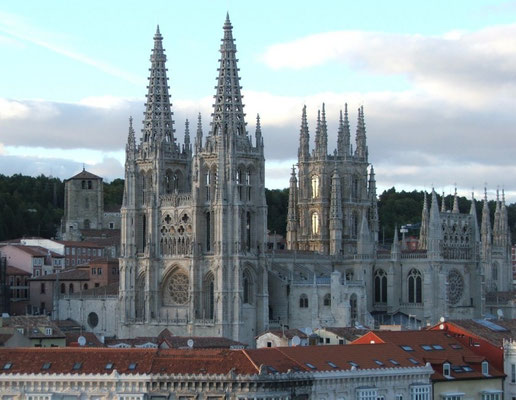 Catedral de Burgos a vista de pájaro (Arte Gótico)