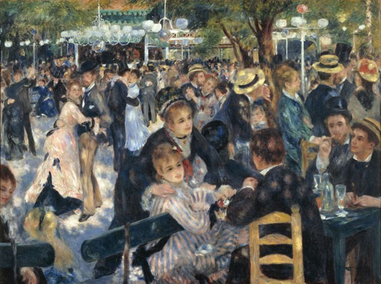 Baile en el Moulin de la Galette (Renoir)