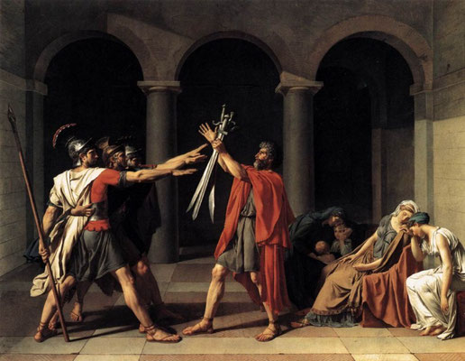 El Juramento de los Horacios, 1784 (Jacques-Louis David)