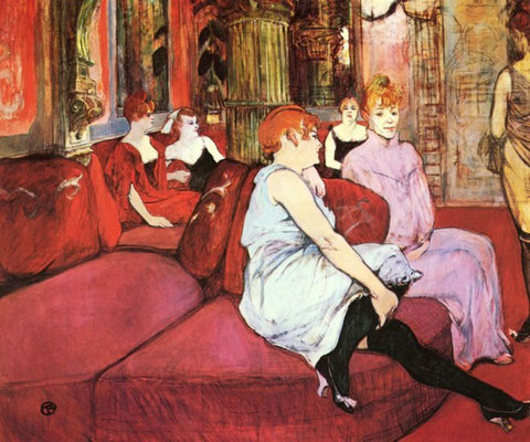 Salón de la Rue de Moulins (Toulouse Lautrec)