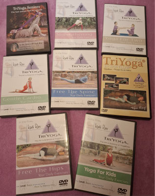 8 DVD's Tri Yoga mit Kalij Ray (Gründerin)     Chf 45.-