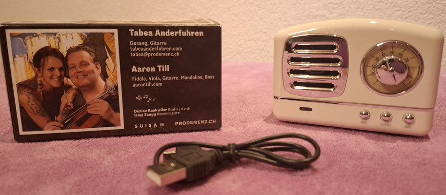 Musigdösli Schweizer Lieder von Tabea Anderfuhren(Gesang) und Aaron Till begleitet Chf 30.-