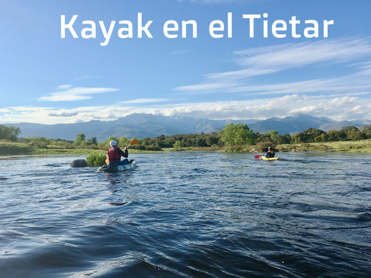 Kayak en el Tietar. Piraguas