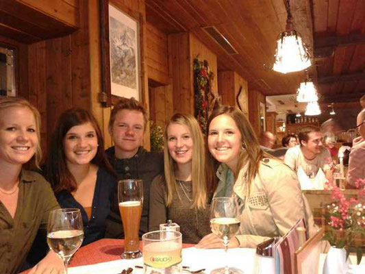 Musiausflug 2016 - In der Lucknerhütte beim Abendessen 