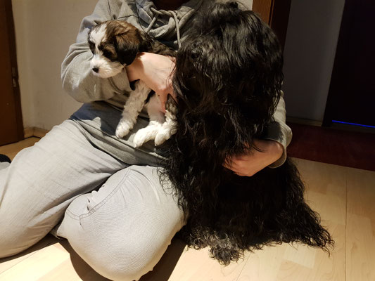 Han-na und ihr Papa Yeshi