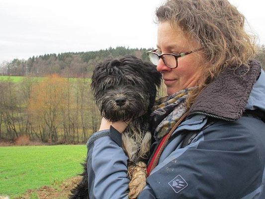 Tibi-Spaziergang mit Yeshis Töchterchen Indra am 3.1.2016