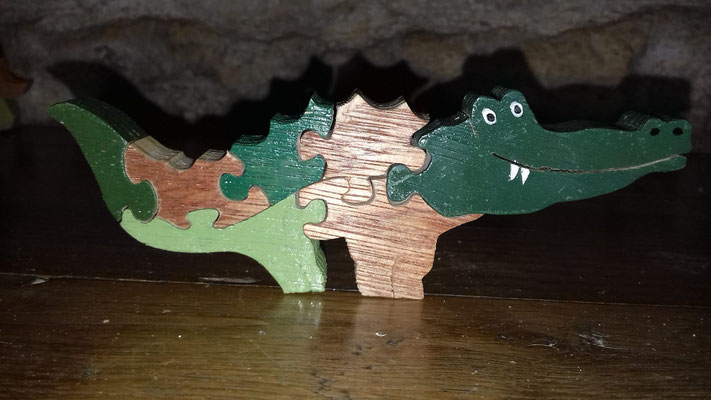 puzzle debout crocodile