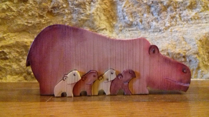 puzzle debout hippopotame