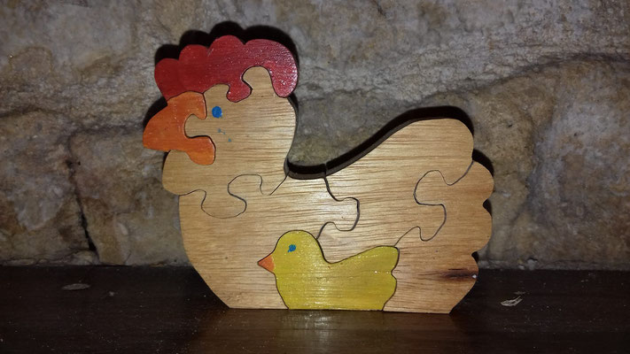 puzzle debout poule