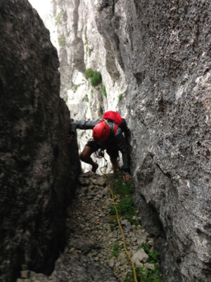 Leichteres Terrain in der 3. SL