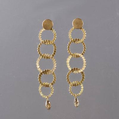 Ohrstecker/Hänger, 750er Gold, Diamanten