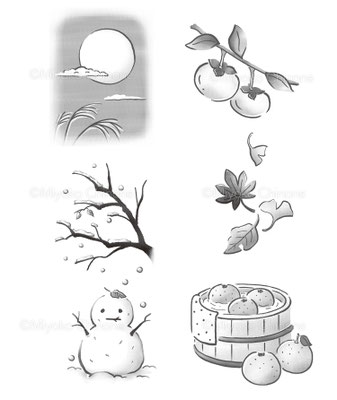 色々な季節のイメージイラスト