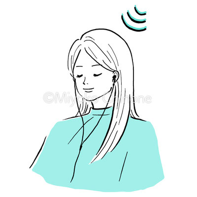 上半身の女性のイラスト