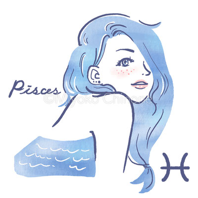 星占い 魚座のイラスト