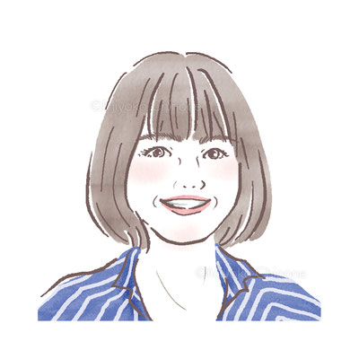女性の似顔絵