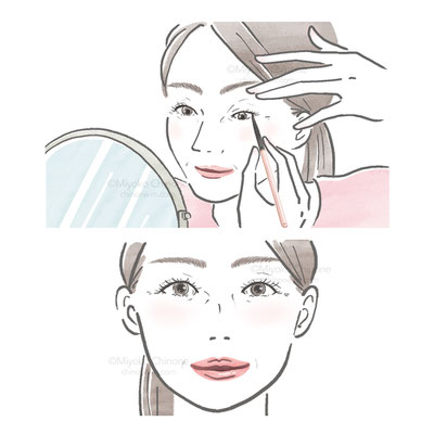 ファンケルさま会報誌「Flue me+」挿絵