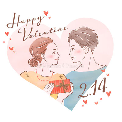 バレンタインのイメージイラスト（オリジナル）