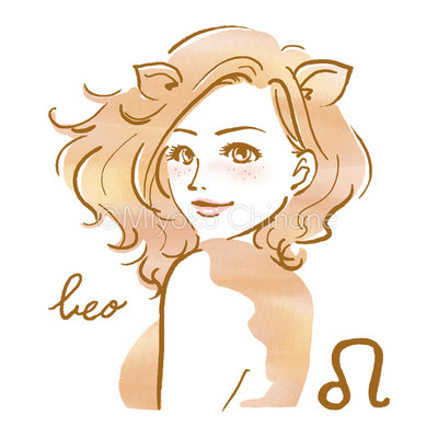星占い 獅子座のイラスト