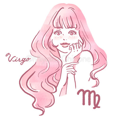 星占い 乙女座のイラスト