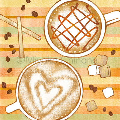 カプチーノのイラスト