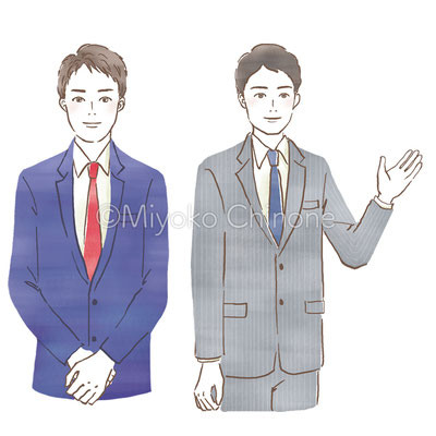 スーツの男性のイラスト