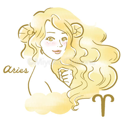 星占い 牡羊座のイラスト
