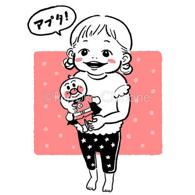 小さな女の子のイラスト