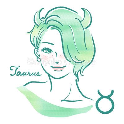 星占い 牡牛座のイラスト