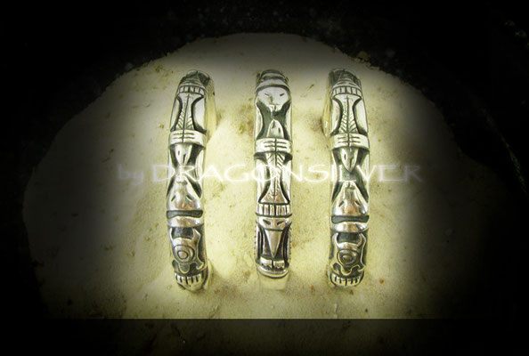 Armreif Totem, 925er Sterling Silber