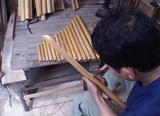 Viêt Nam - Kinh - Fabrication d'un orgue à onde de choc. © Patrick Kersalé 2024.